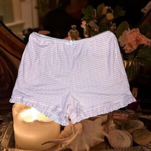 Coquette Soft Blush Stripped Lounge‎ shorts